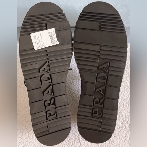 PRADA Women’s Brushed Leather Platform Brogue Derby Shoes
